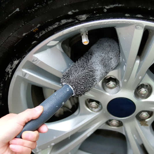 Cepillo de microfibra para neumáticos de coche, limpiador eficaz para cubos de ruedas y llantas, perfecto para mantenim…