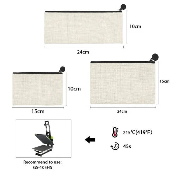 Factory Wholesale High Quality Large Vintage Eco-Friendly Reusable Ladies Travel Fashion Outdoor Sublimation Zipper Makeup Bag