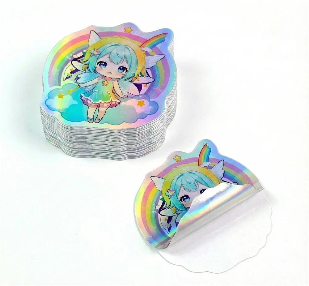 Customized Transparent Vinyl Printing Motorcycle Stickers Popular Anime Decorations Customized Packaging Labels