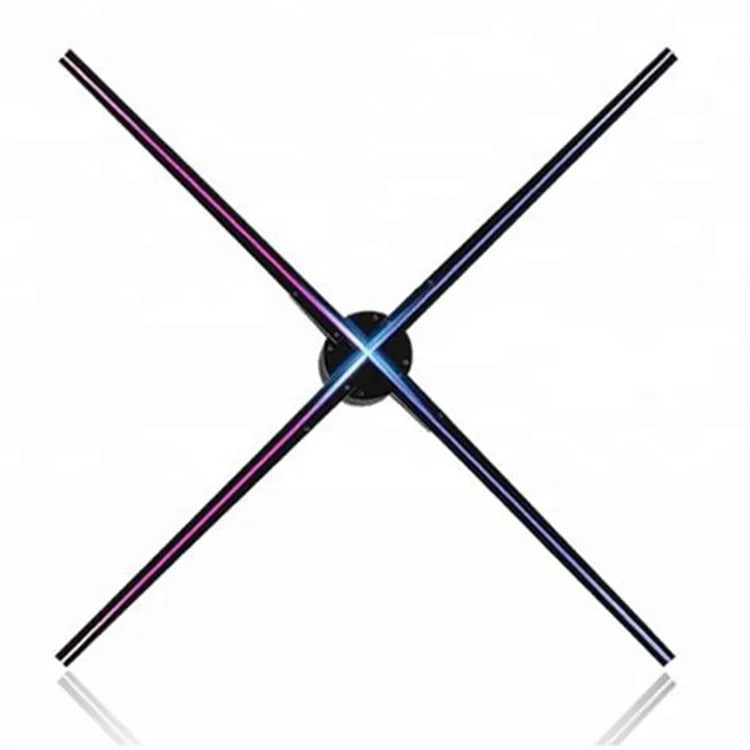 100cm 4 Blades 3D Hologram LED Fan Display APP WiFi Control Indoor & Outdoor Advertising for Education OEM Supplier