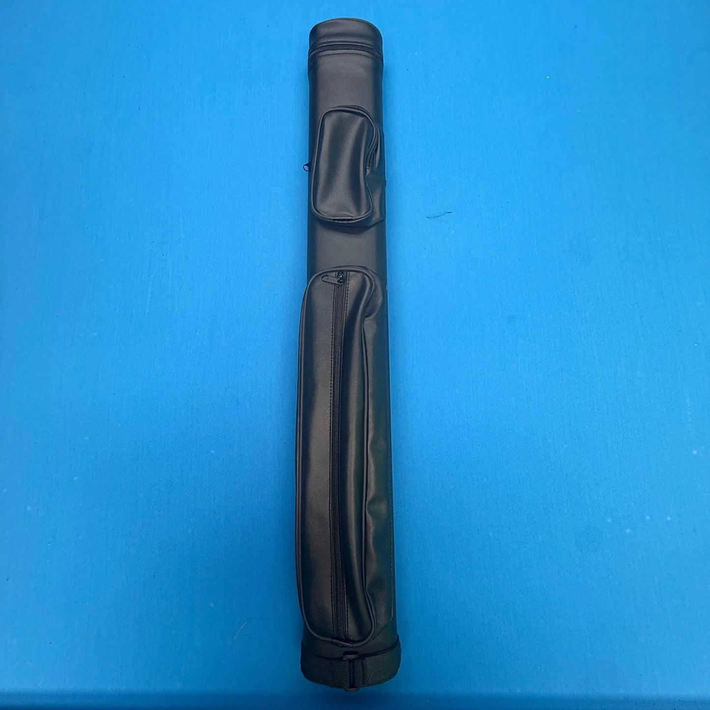 Pool Cue Case 4-Hole Hard Case for 2-Piece Cues 2x2 All Black
