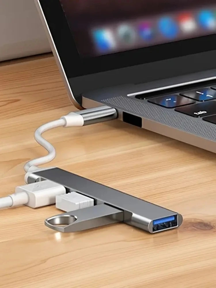 Adaptador USB Hub Tipo C Multi-Splitter de 4 Puertos OTG para Xiaomi, Lenovo, MacBook 13, 15, Air, Pro, PC - Accesorios…
