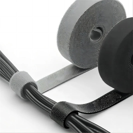 Organizador de cables con gancho y bucle de 5M, bridas para cables, enrollador de cables, Protector de gestión de Cable…