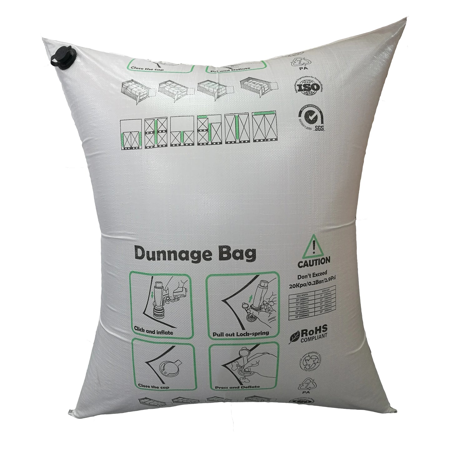 Secure Your Cargo Inflatable Container Truck Cushioning Air Bags Kraft Paper/PP Woven Material Resistant 5-30 Tons Compression