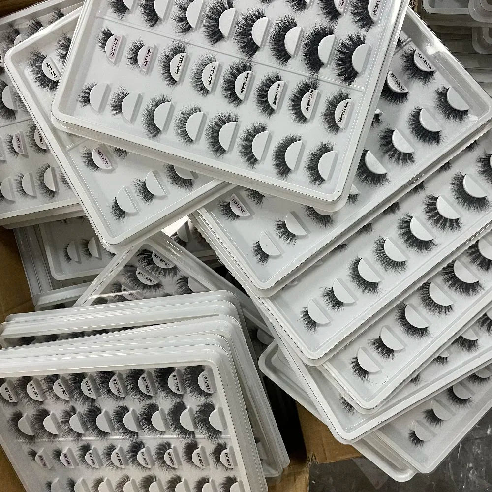 Reusable False Eyelashes Faux Cils Naturel Custom Eyelash Box Lashes Wholesale