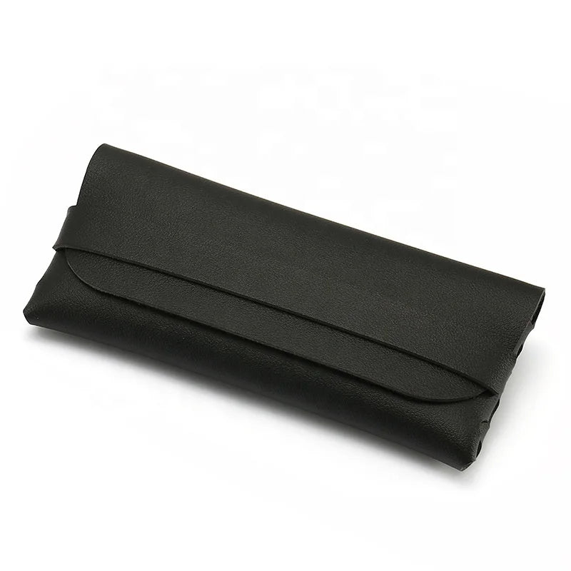PU Leather Handmade Sunglasses Cases with Custom Logo Portable Myopia Glasses Case PVC Eye Glasses Caeses