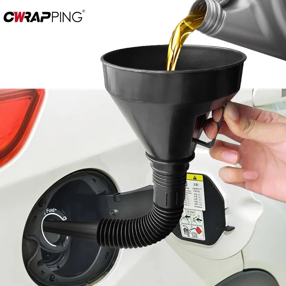 Embudo de repostaje de motor con filtro para coche, motocicleta, camión, aceite, gasolina, colador de llenado, tubo de…