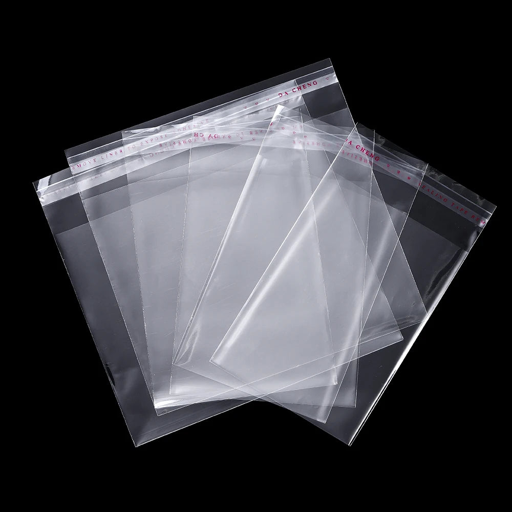 Bolsas de celofán autoadhesivas transparentes, bolsas de celofán de plástico OPP, bolsas de regalo y bolsas de embalaje…