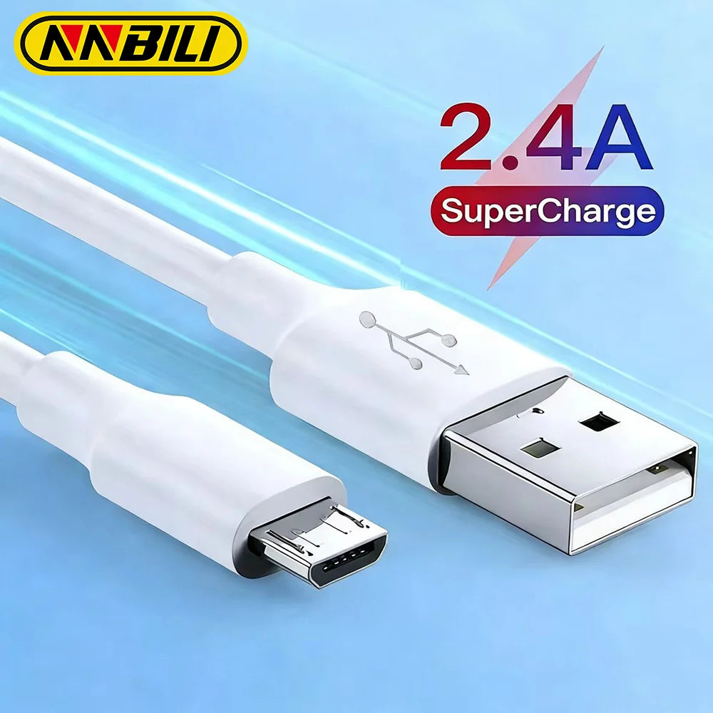 Cable Micro USB 2.4A de carga rápida, Cable Micro para teléfono móvil, Cable de datos USB tipo C 7A 10A para Xiaomi Sam…