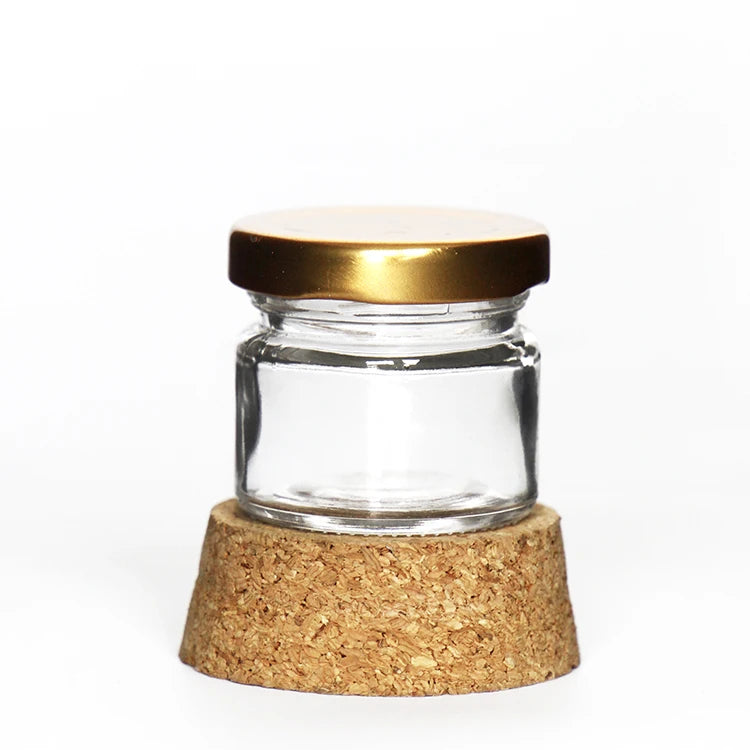 Wholesale 20ml 30ml Small Glass Round Jar for Pudding Honey Mini Storage Jar Cheapest