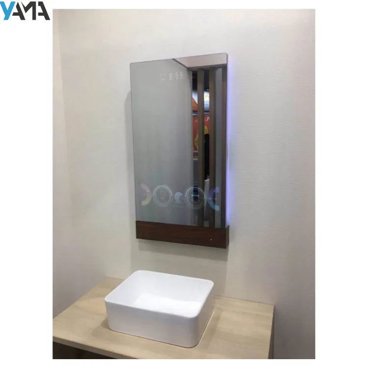 Smart Touchscreen Mirror 32inch Wall Mounted Capacitive Touch Screen All in One PC