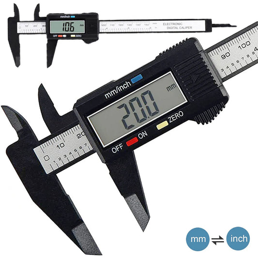 Calibrador Digital electrónico de fibra de carbono, calibrador Vernier, micrómetro, herramienta de medición, regla Digi…
