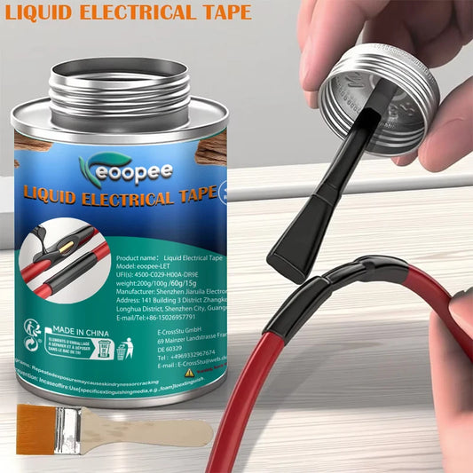 Cinta eléctrica líquida impermeable, pegamento negro de resina epoxi, sellador de secado rápido para cables y Cables, p…