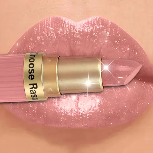 Lápiz labial de terciopelo con purpurina rosa nacarado, metálico, resistente al agua, de larga duración, mate, brillo,…