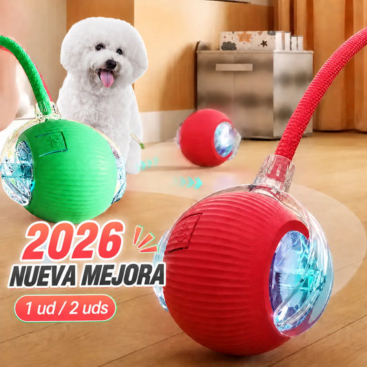 Nuevo juguete interactivo de pelota para perros, pelota rodante automática para perros recargable, juguete interactivo…