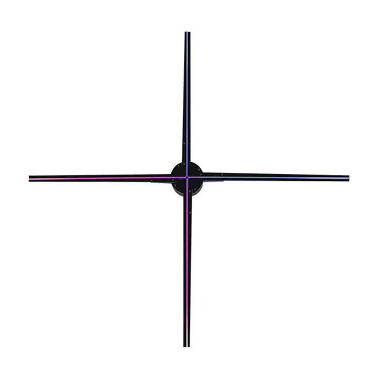 3D Outdoor Holographic Advertising Display Projector OEM Hologram Fan for Education Indoor Use