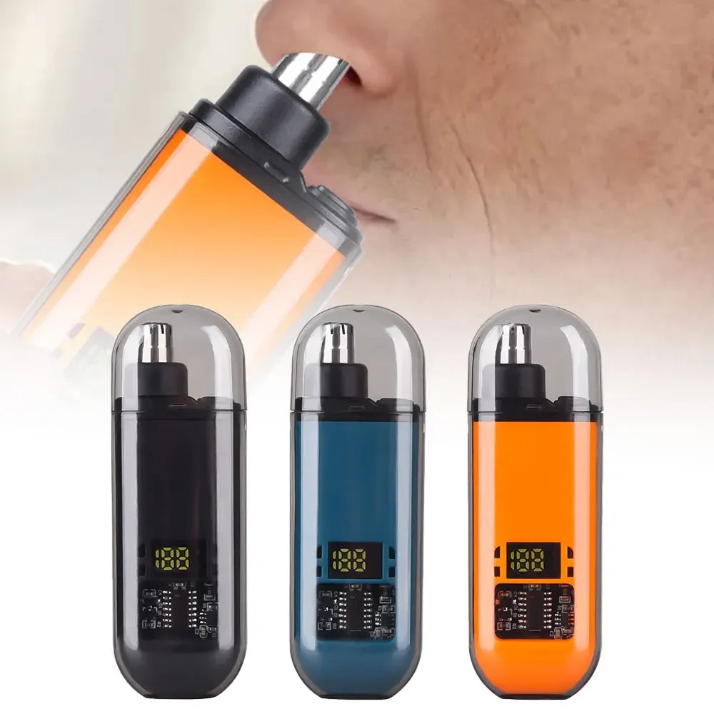 Cortadora de pelo eléctrica portátil 2 en 1 para hombres, cortadora de pelo para orejas y nariz, profesional, indolora,…