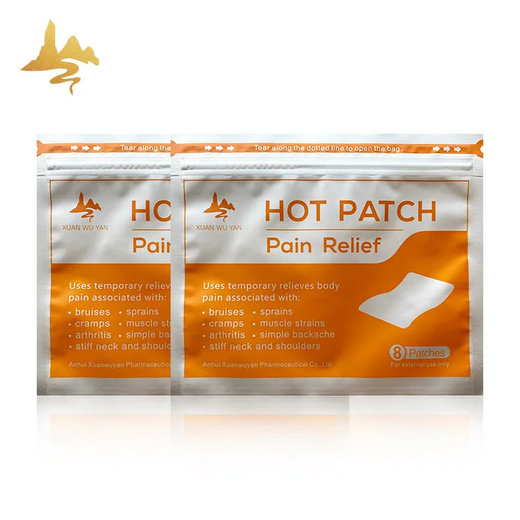 Healthcare Supplier's Elastic Fabric Heat Patch Transdermal Adult Knees Shoulder Muscles Pain-soothing Hot & Cold Packs