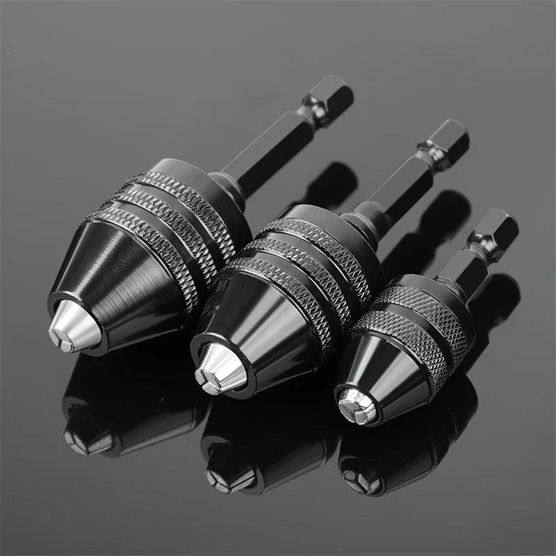 JENTORIX Adaptador de Mandril Eléctrico sin Llave de 0.3mm-8.0mm, Convertidor de Brocas, Extensión para Destornillador,…
