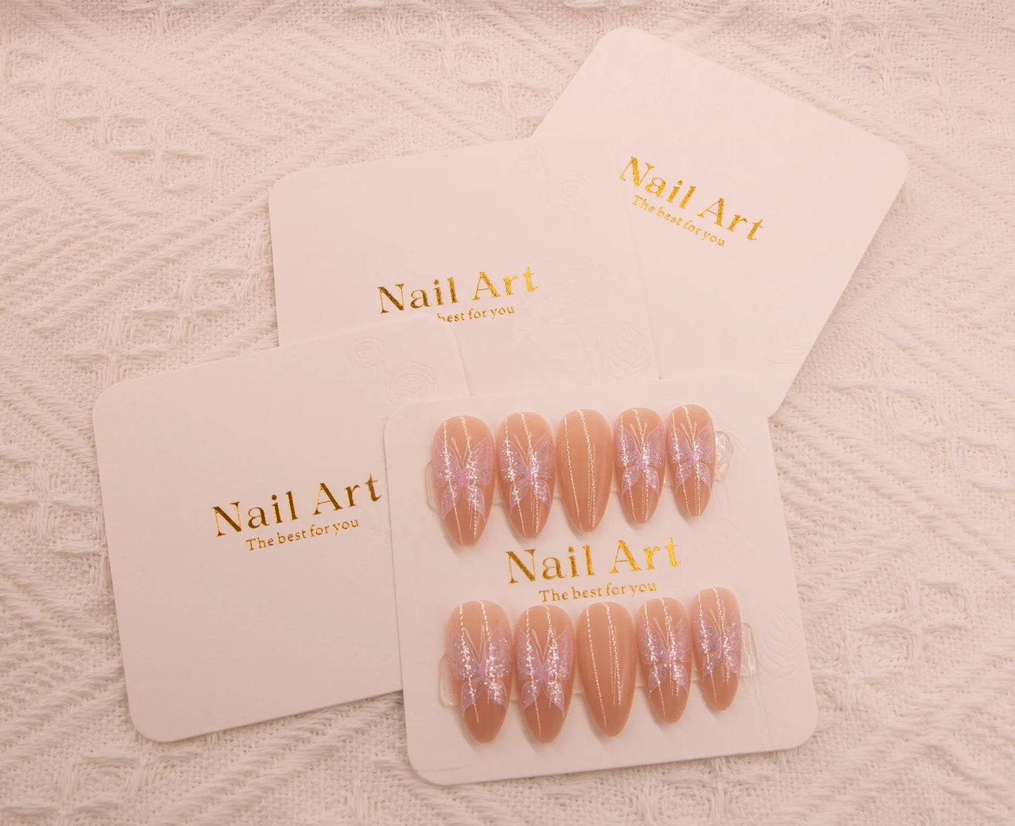 Customized Factory Price Modern Luxury Press Nails Display Cards Embossing Matt Lamination Recycled Materials Custom Folders