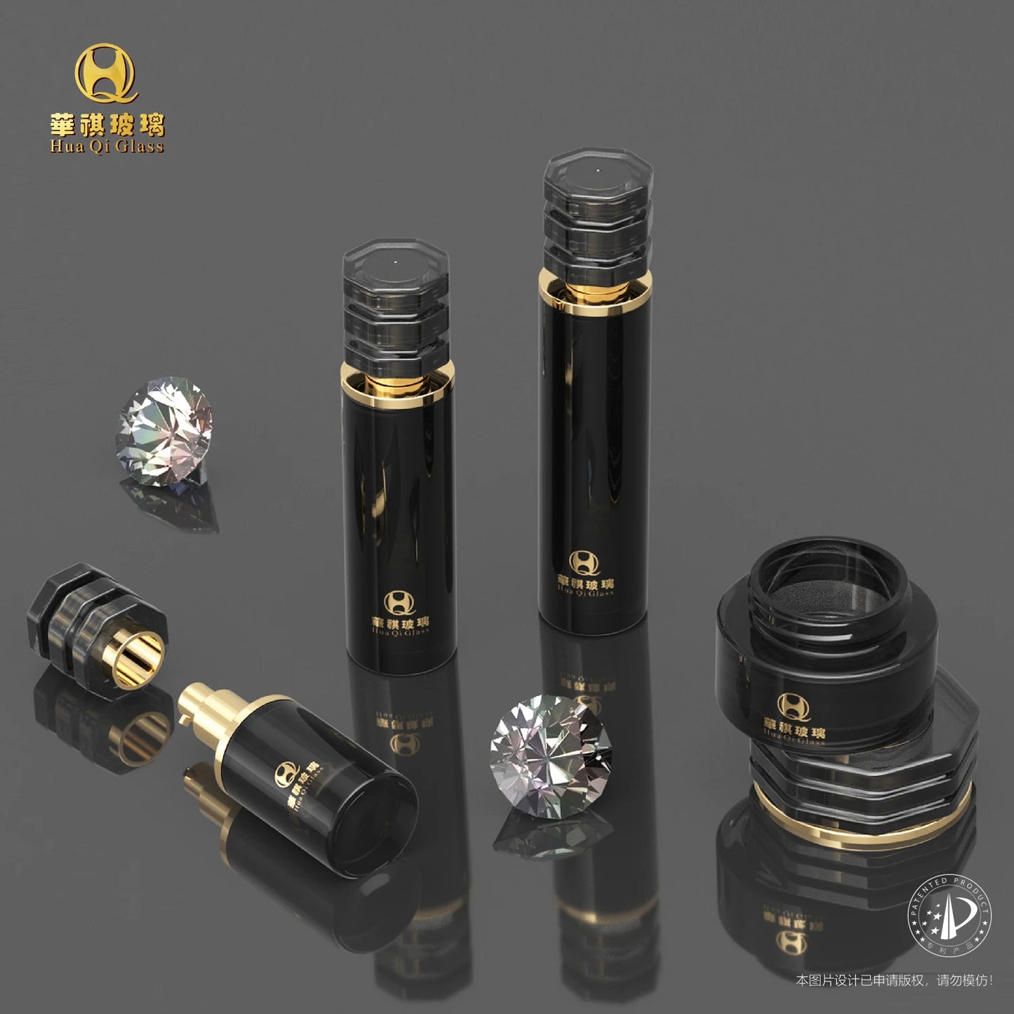 Hot Sales Empty Bottle Skin Care Cream Glass Cosmetic Bottle Pump Packaging