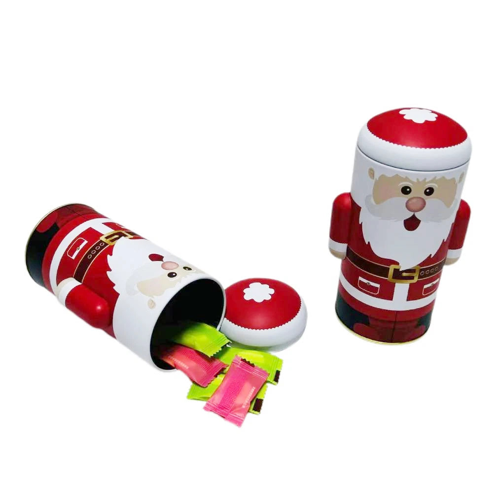 Factory Promotion Tinplate Packaging Irregularly Shape Metal Box Packaging Christmas Candy Tin Can for Candy