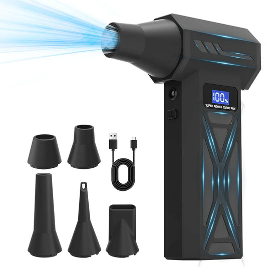 Nuevo Soplador de aire P70 de 110000Rpm, soplador Turbo ajustable de 4 engranajes con pantalla de batería de luz Led, p…