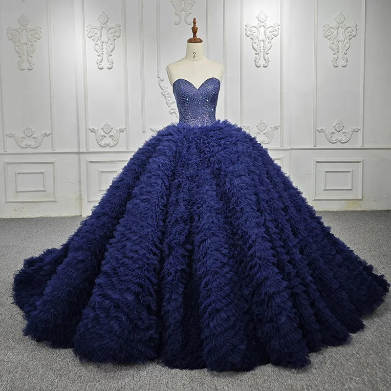Jancember 6565 Feather Vintage Sweetheart Ball Gown Evening Party Quinceanera Dresses
