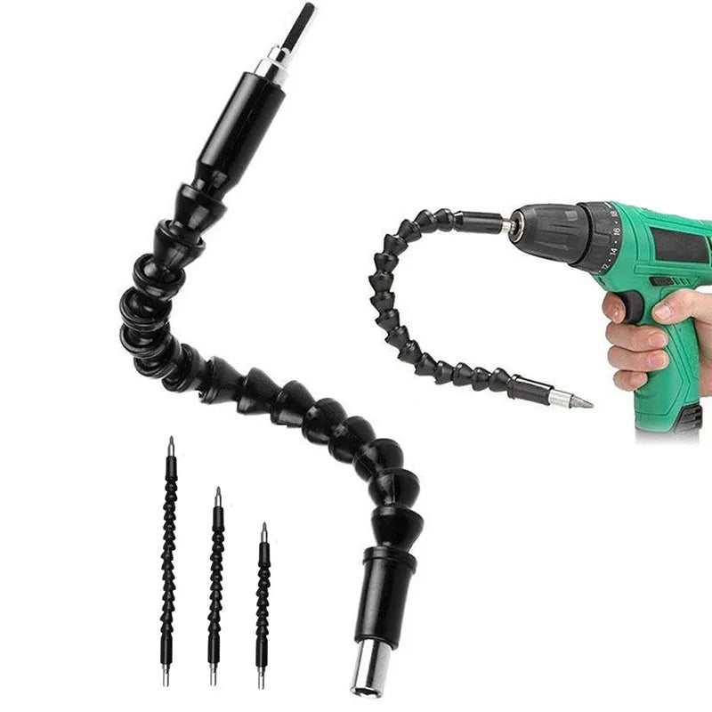 Punta de destornillador de taladro eléctrico, manguera flexible de serpiente Universal multifuncional, conexión de eje…