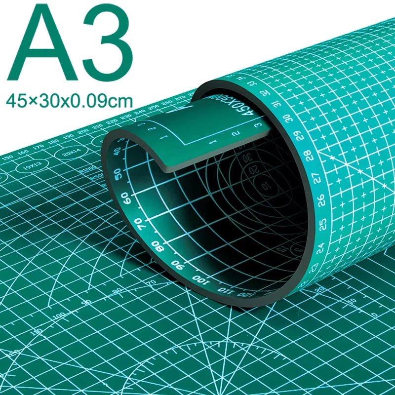 Almohadilla de corte A3, almohadilla de mesa de PVC, proceso de cuero, anticorte, tallado de doble cara, proceso de bri…