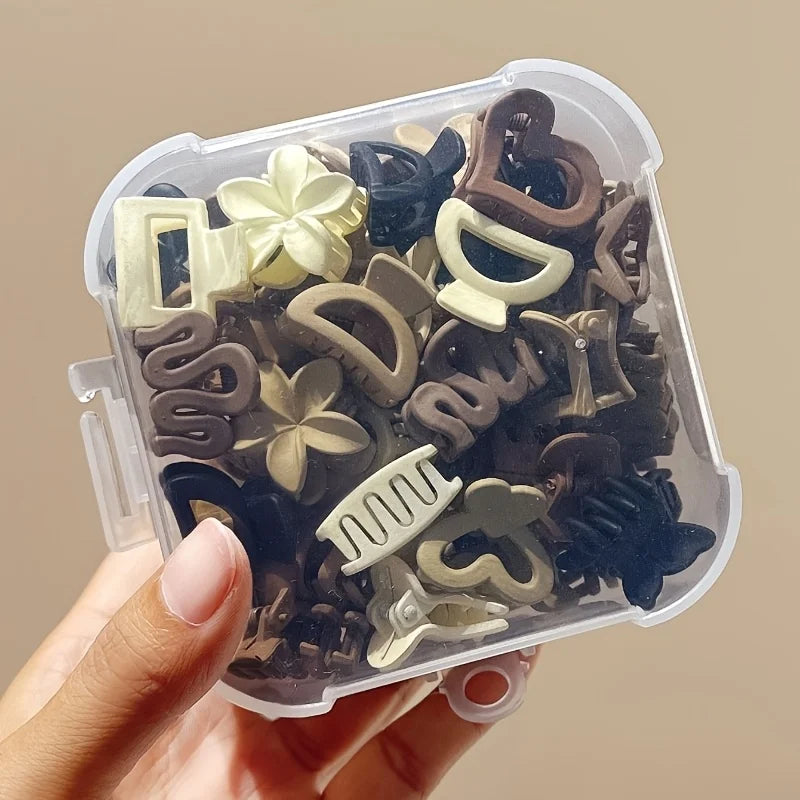 Paquete mixto de 5/10/20/30 clips pequeños beige, accesorios lindos para niñas, perfectos para uso diario, ocasiones es…
