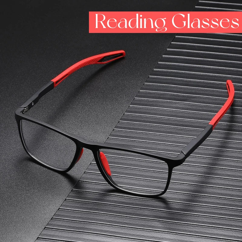 Gafas de lectura antiluz azul ultraligeras TR90, gafas deportivas para presbicia, gafas ópticas de visión de lejos para…
