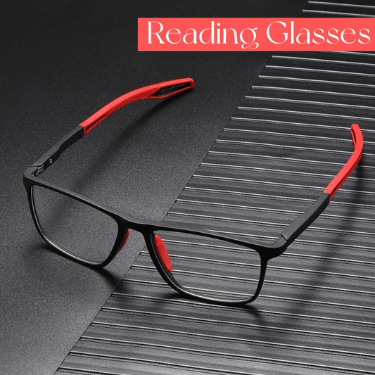 Gafas de lectura antiluz azul ultraligeras TR90, gafas deportivas para presbicia, gafas ópticas de visión de lejos para…