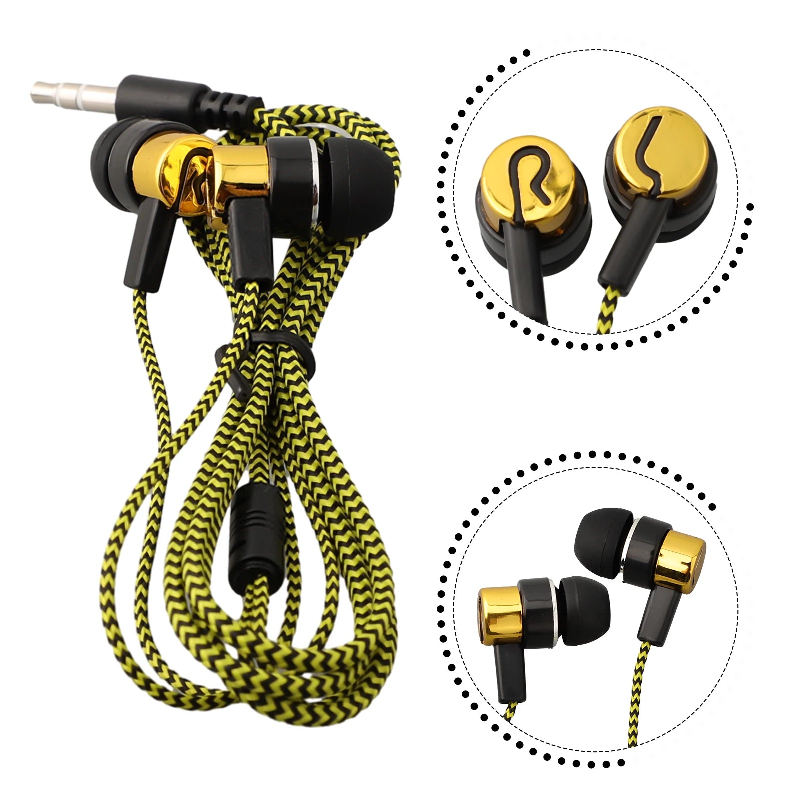 Auriculares intrauditivos con cable de 3,5mm, 2 cajas básicas, auriculares estéreo de graves, auriculares móviles con c…