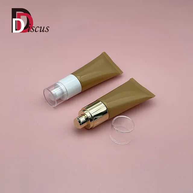 Gold Pearl 30ml Plastic Soft Bottle Gold Hand Cream Tube Body Lotion Packaging Container
