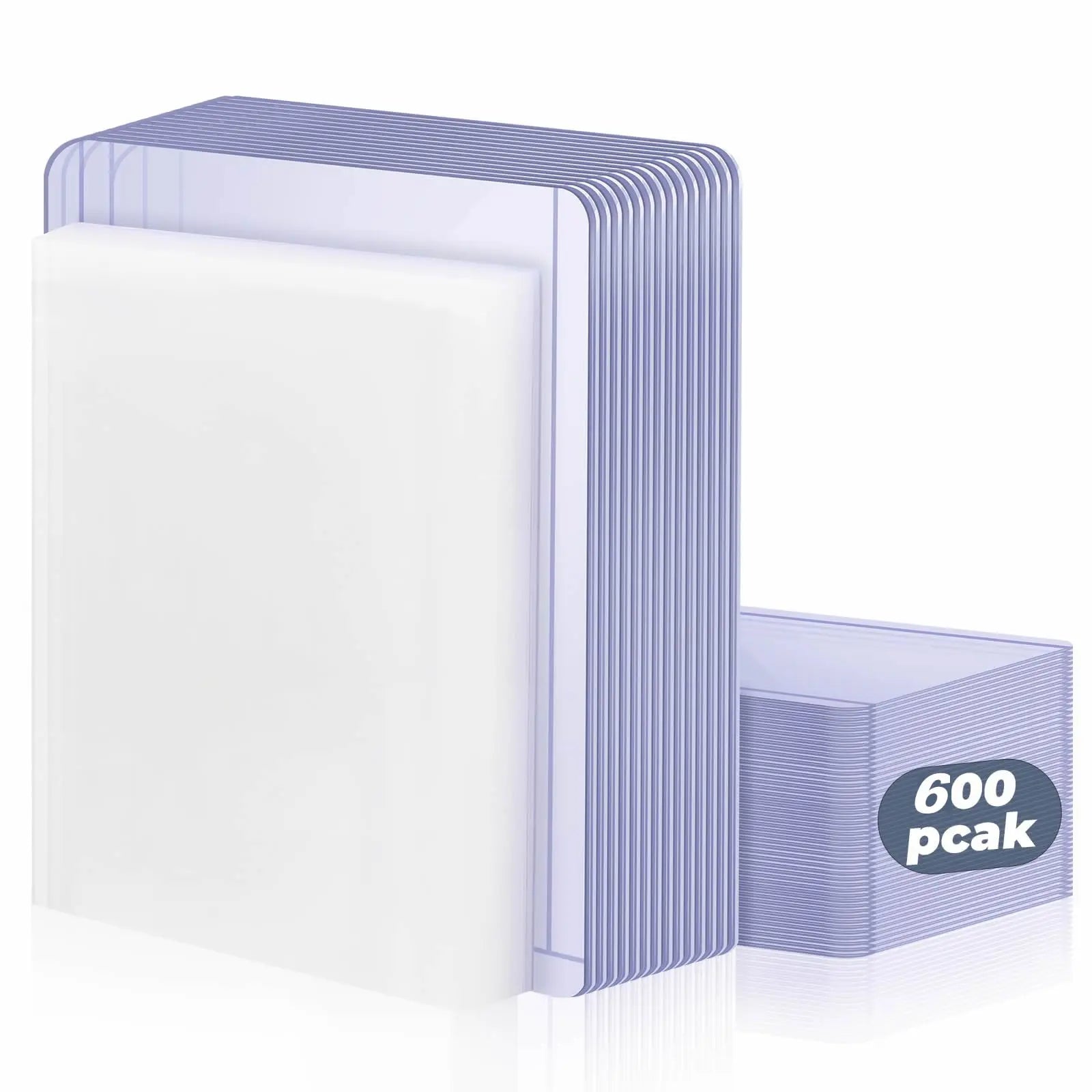 Fundas para tarjetas de 100-600 piezas, protectoras rígidas y blandas, cubiertas con película protectora transparente,…
