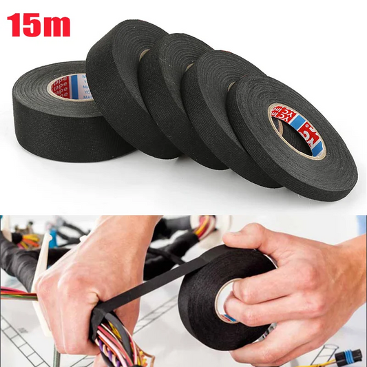 Cinta de tela adhesiva resistente al calor para arnés de cables automotriz, cinta de calor eléctrica para telar de cabl…