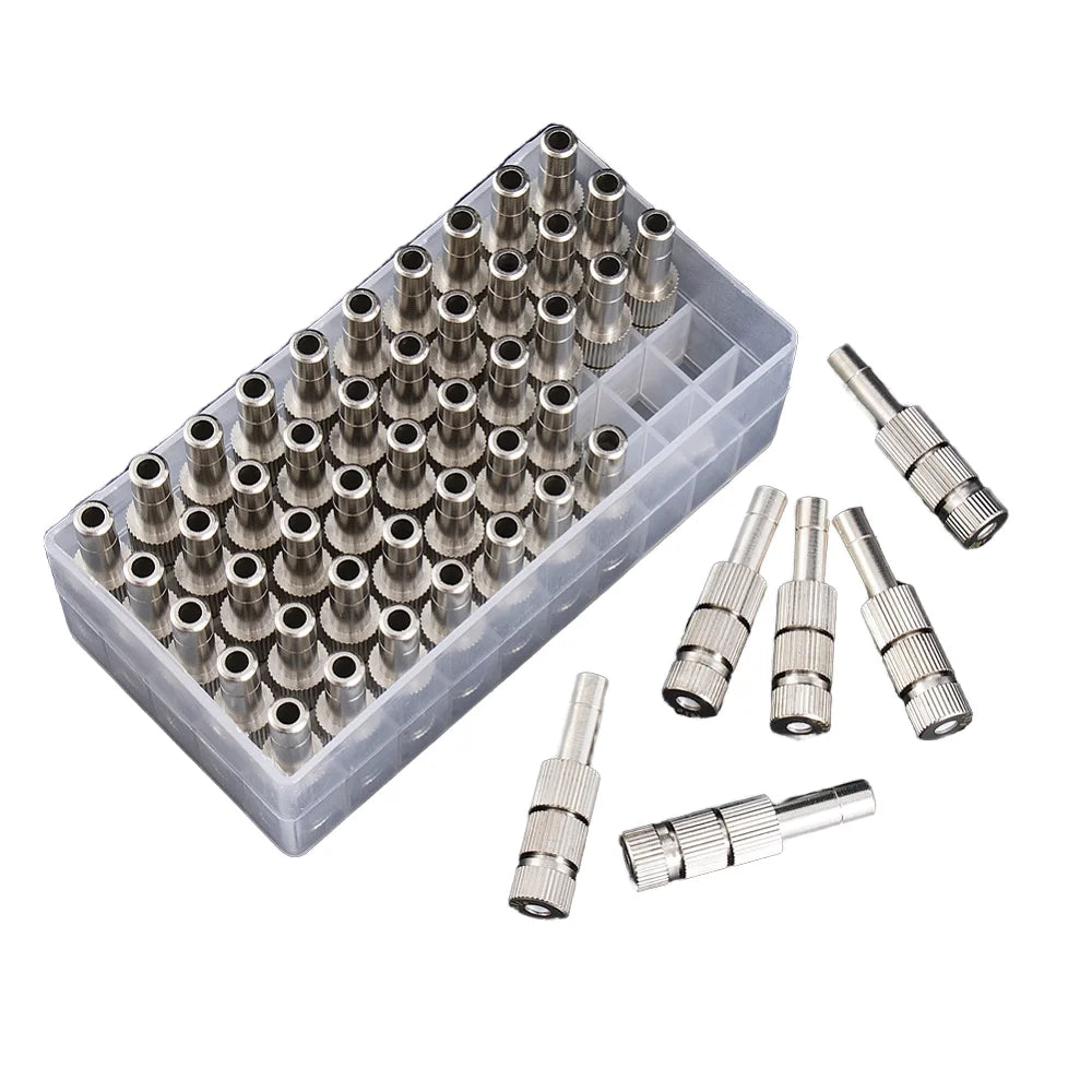 6mm Brass Atomizing Nozzle with Filter Irrigtion Cooling Dust Removal Disinfection Misting Fog Nozzles
