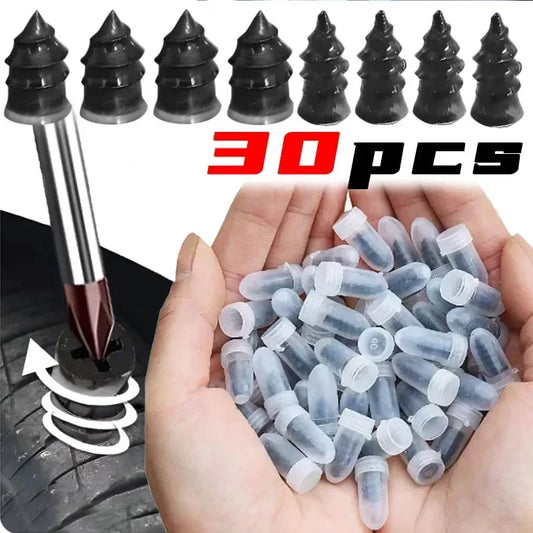 Juego de clavos de goma para reparación de neumáticos de coche, herramientas universales de reparación de pinchazos par…