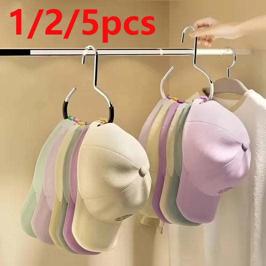 Gancho redondo versátil de acero al manganeso, perfecto para sombreros, corbatas, bufandas y bolsos, soporte de carga f…