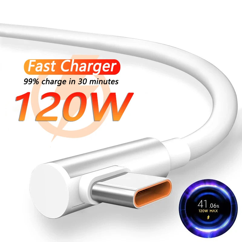 Cargador rápido de 120W para Xiaomi 14, 13, 12, 11 Pro, Ultra Lite, USB A a tipo C, Cable de carga rápida para teléfono…