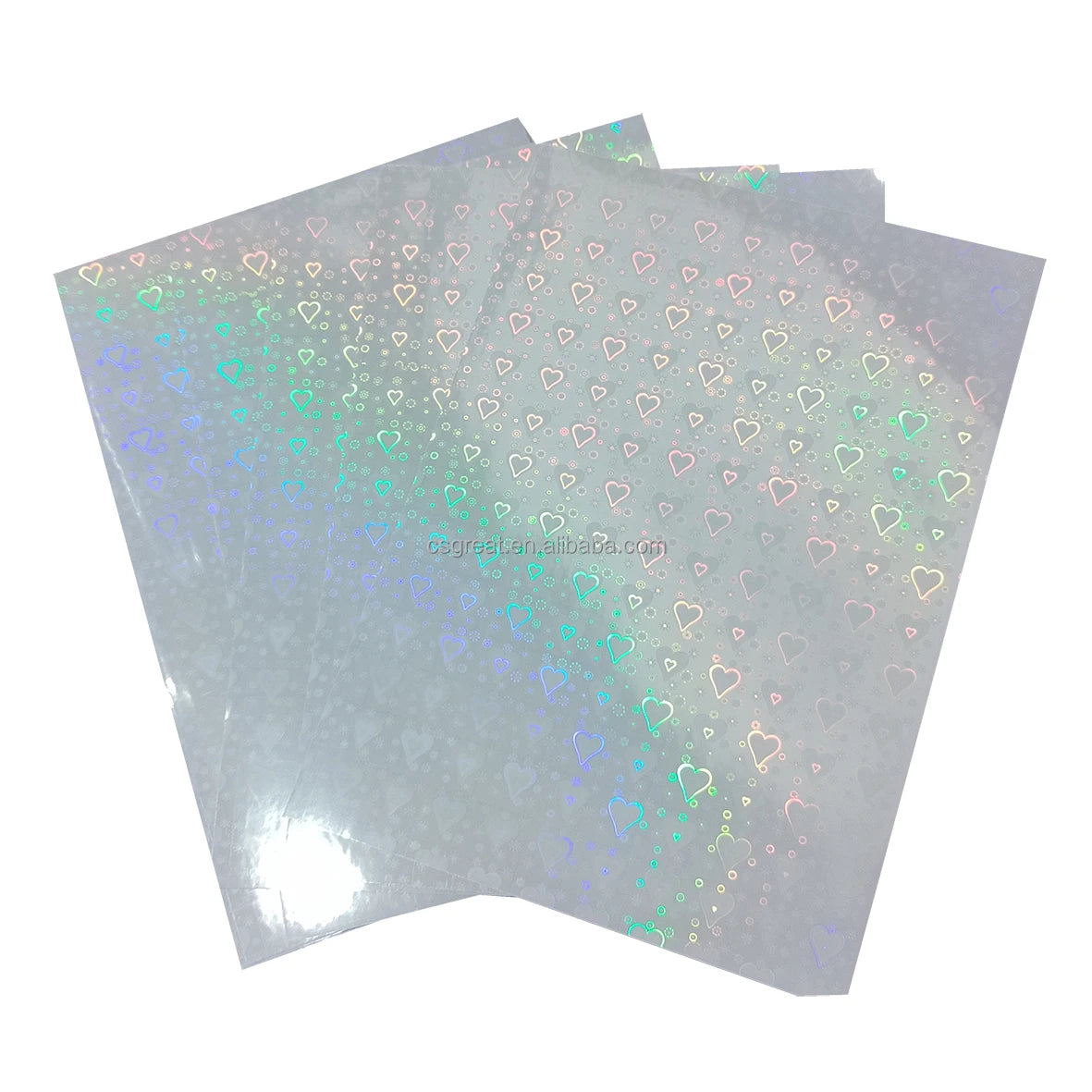Hot Selling Single Sided Adhesive Clear PVC BOPP Film Waterproof A4 Cold Laminate Holographic Overlay Sheet for Book Binding