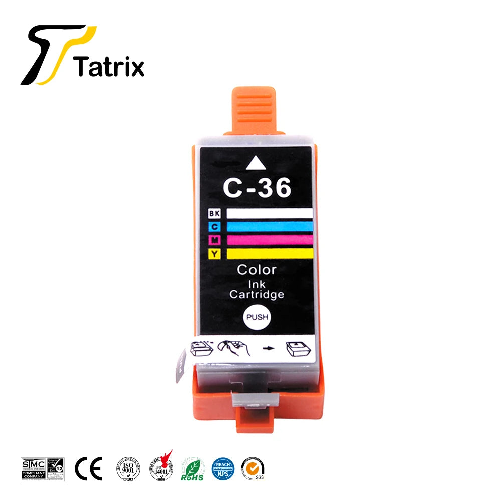 30 Pieces/box Tatrix Canon cli 36  CLI-36 Compatible ink Cartridges for PIXMA IP100 IP110 IP100B