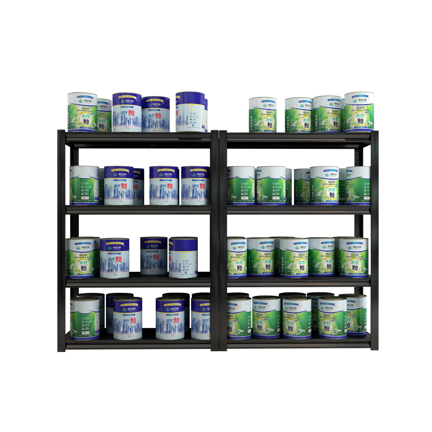 5 Tier Open Steel Shelving Large Capacity Laminated Metal Structure for Kitchen and Coat Storage for Small Spaces Living Room