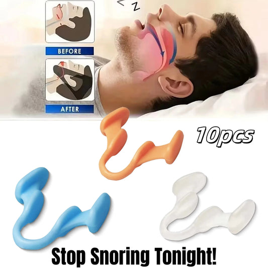 2/4/6/8/10 Uds Clip nasal antironquidos dilatador Nasal suave dispositivo para dejar de roncar para ayuda fácil respira…