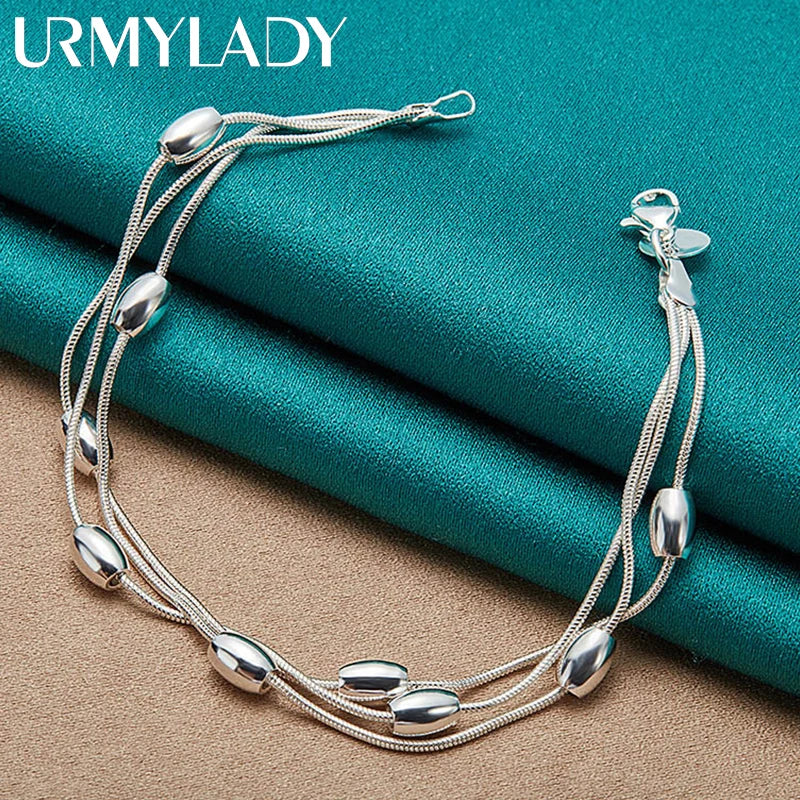 Pulsera de plata de ley 925, cadena, producto de diseño a la moda, joyería hermosa, pulsera de alta calidad con cuentas…