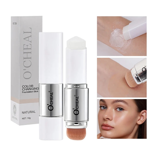 O'CHEAL-Base de base que cambia con la temperatura, cobertura Facial, imperfecciones, poros, crema de base de maquillaj…