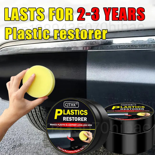 Restaurador de plástico para coche, productos de limpieza de coche con brillo negro, restauración de cuero y plástico,…