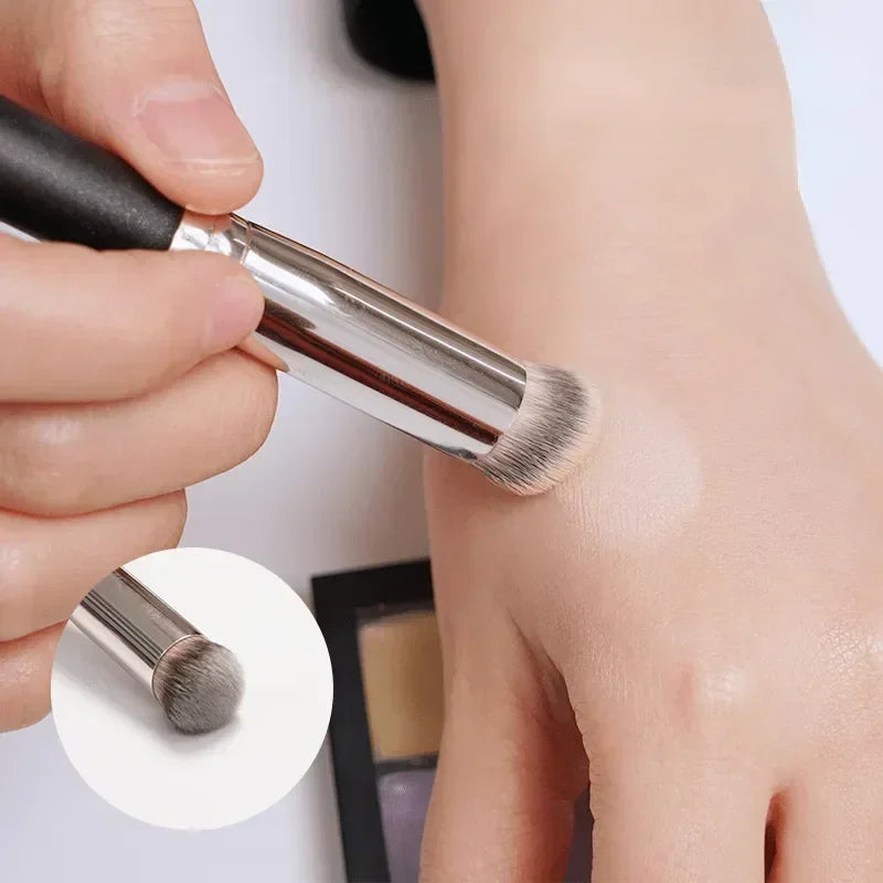 Brocha correctora para base, brochas para colorete de contorno Premium, impecable debajo de los ojos, brocha de Maquill…