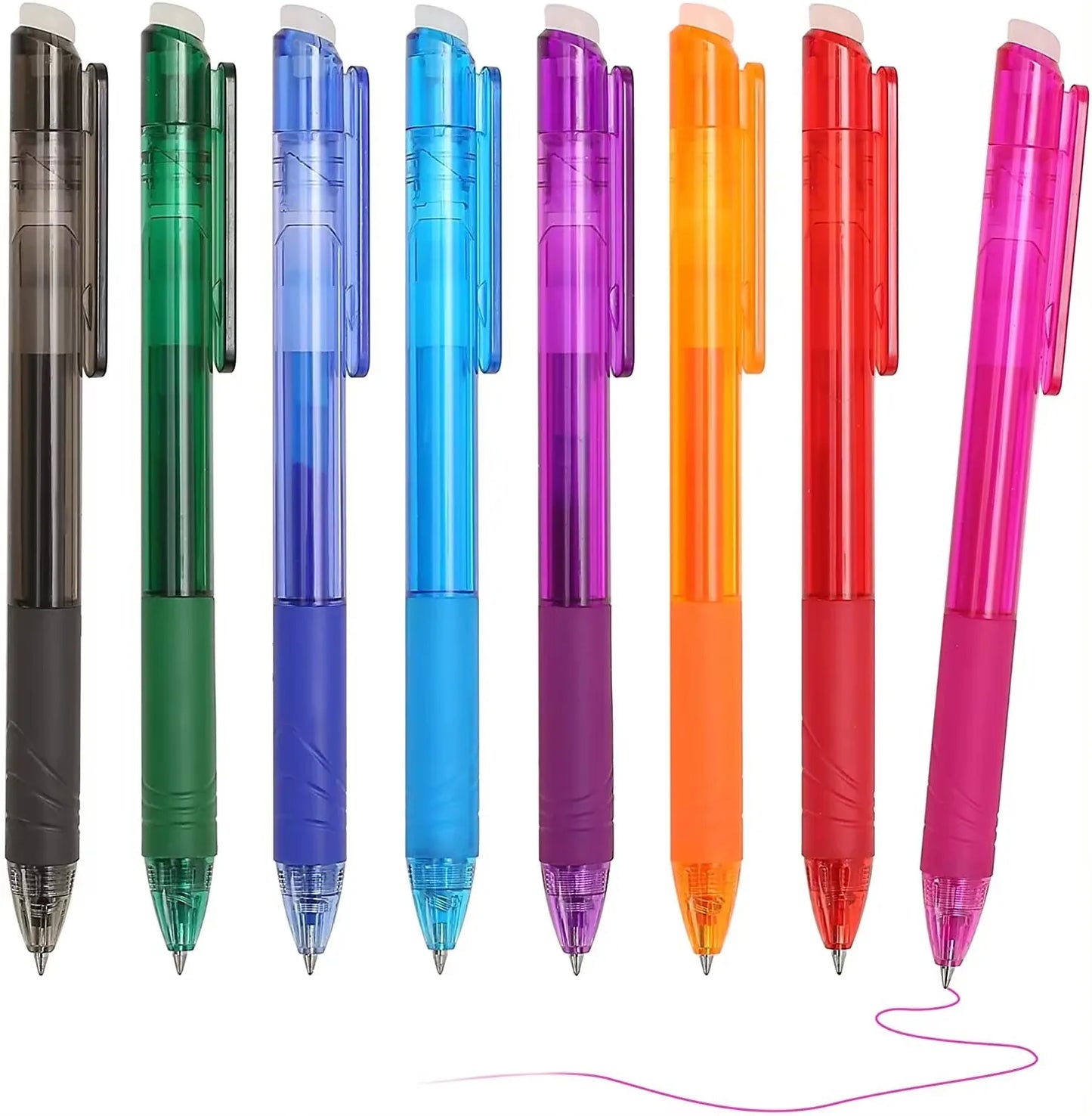 Hot Wholesale Twist Gel Pen Coloured Plastic Wholesale Eraser Pen Multicolor Refill Gel Erasable Pen